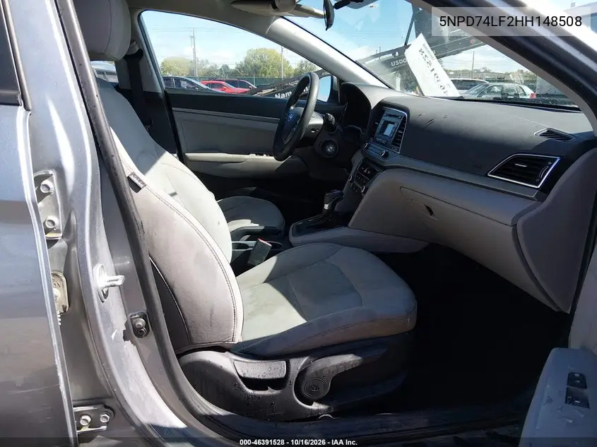 2017 HYUNDAI ELANTRA VIN 5NPD74LF2HH148508 — фото 5