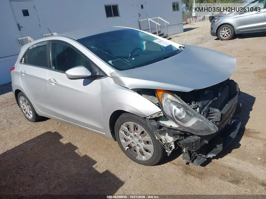HYUNDAI ELANTRA 2017, VIN KMHD35LH2HU361043