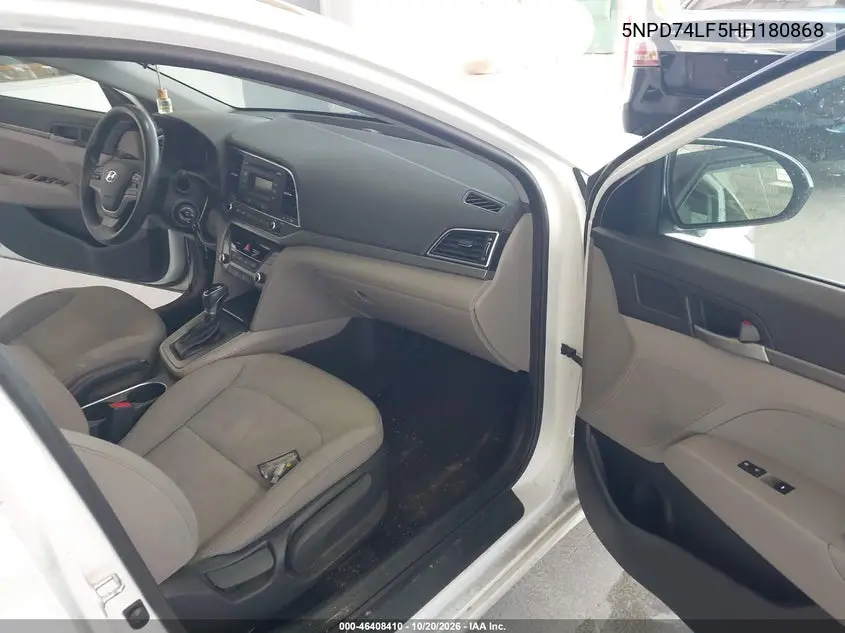 2017 HYUNDAI ELANTRA VIN 5NPD74LF5HH180868 — фото 5