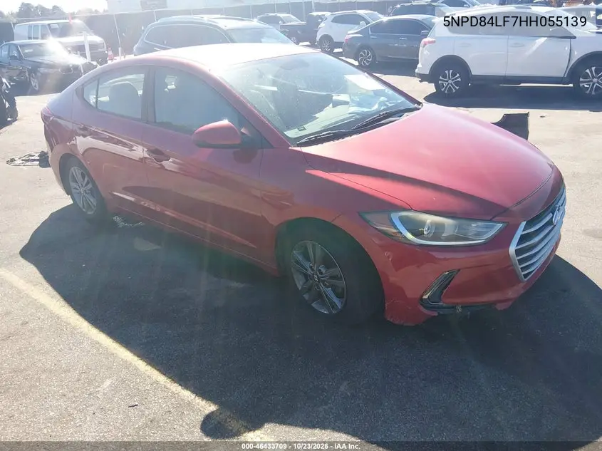 HYUNDAI ELANTRA 2017, VIN 5NPD84LF7HH055139