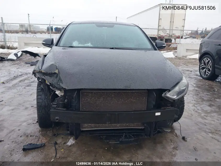 2018 HYUNDAI ELANTRA VIN KMHD84LF9JU581506 — фото 6