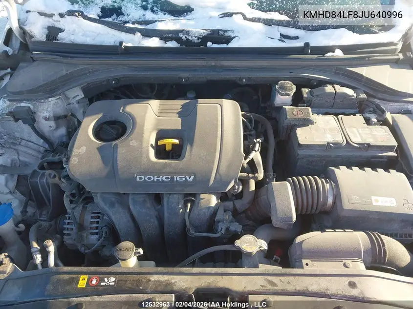 2018 HYUNDAI ELANTRA VIN KMHD84LF8JU640996 — фото 10