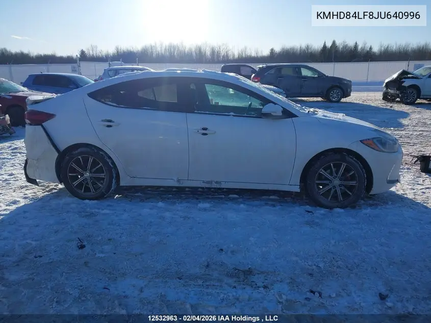 2018 HYUNDAI ELANTRA VIN KMHD84LF8JU640996 — фото 13