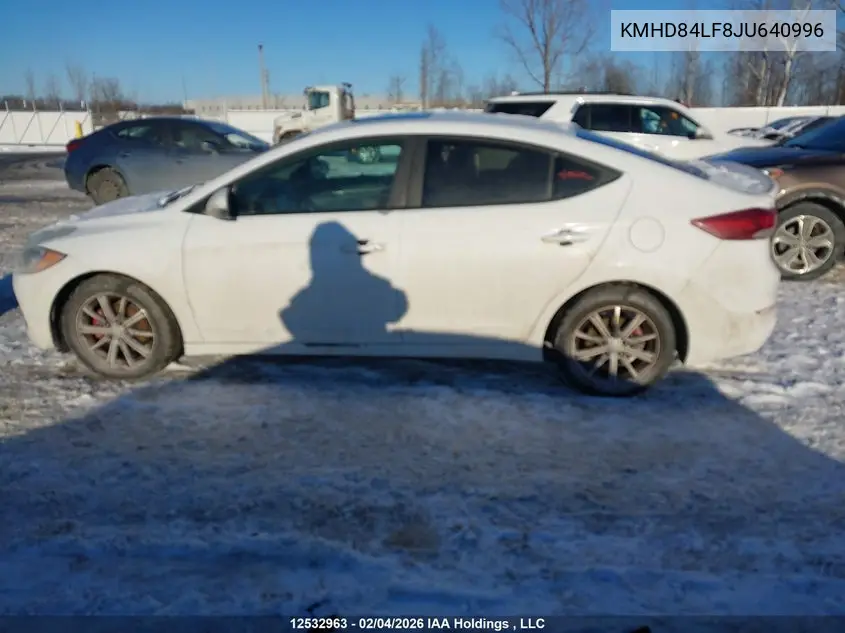 2018 HYUNDAI ELANTRA VIN KMHD84LF8JU640996 — фото 14