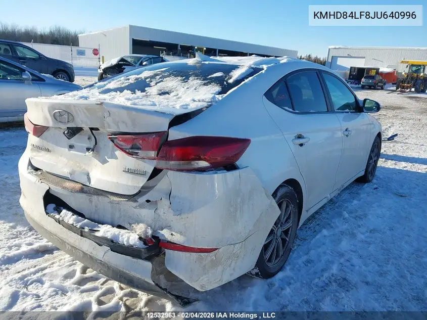 2018 HYUNDAI ELANTRA VIN KMHD84LF8JU640996 — фото 4