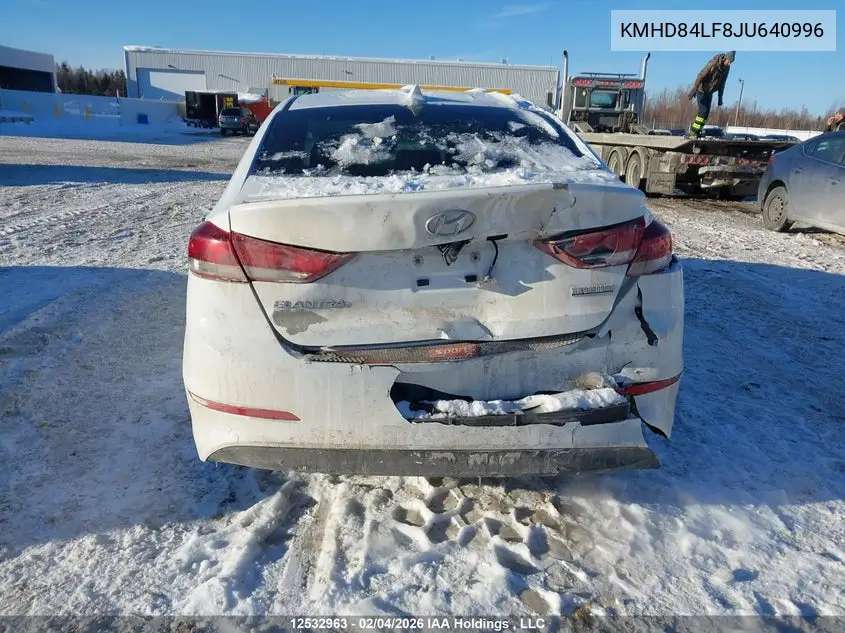 2018 HYUNDAI ELANTRA VIN KMHD84LF8JU640996 — фото 6