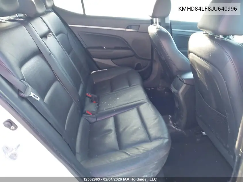 2018 HYUNDAI ELANTRA VIN KMHD84LF8JU640996 — фото 8
