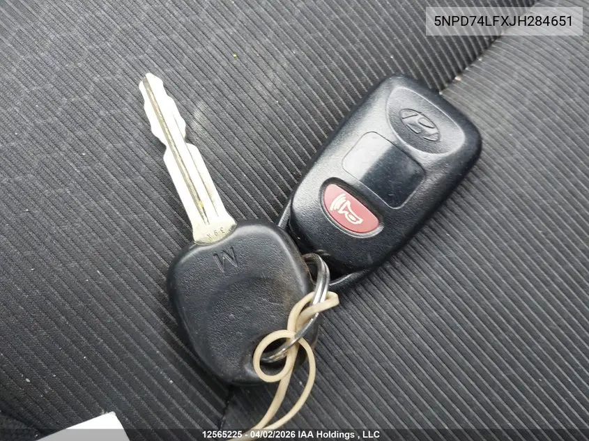 2018 HYUNDAI ELANTRA VIN 5NPD74LFXJH284651 — фото 11
