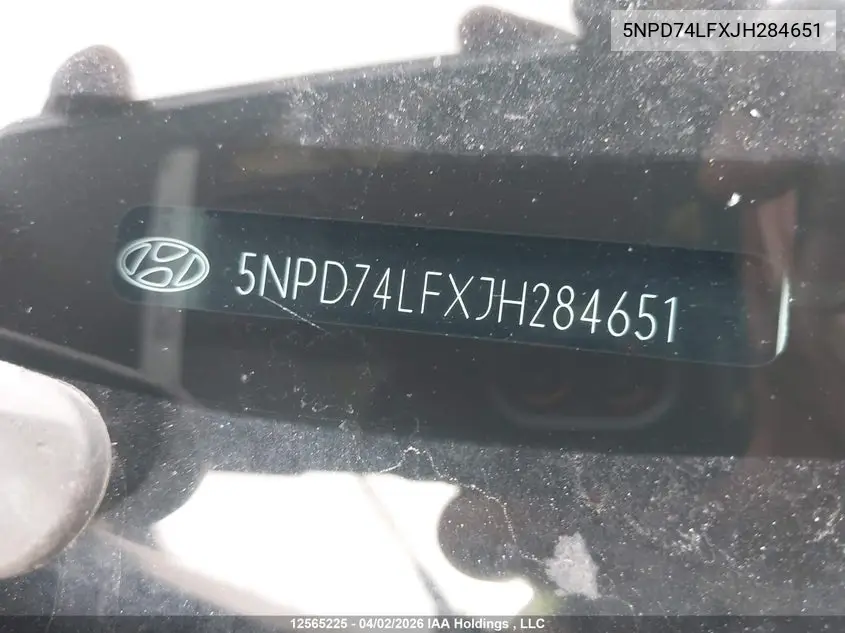 2018 HYUNDAI ELANTRA VIN 5NPD74LFXJH284651 — фото 20
