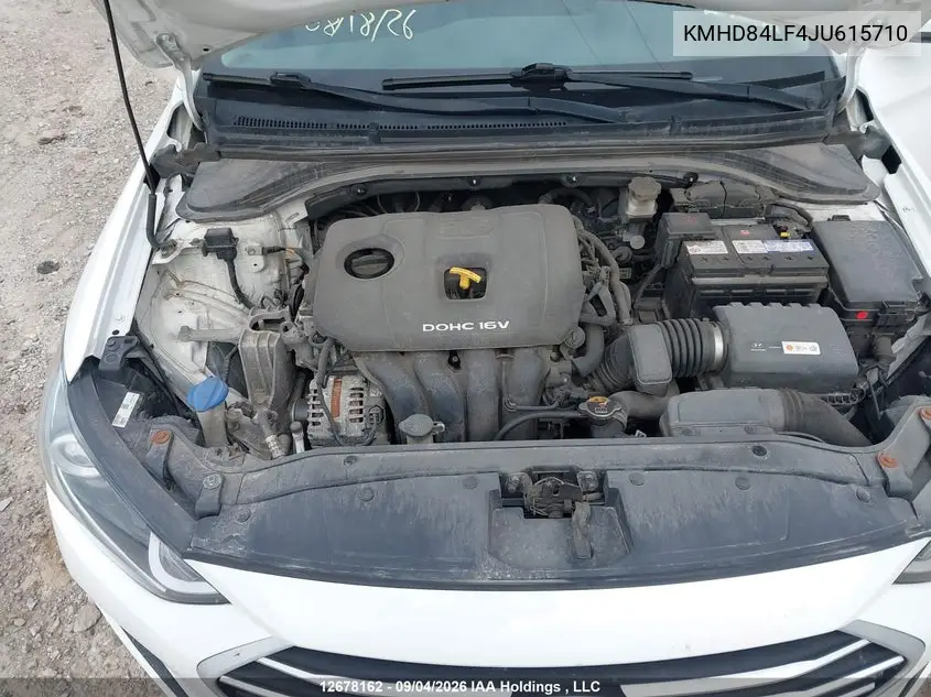 2018 HYUNDAI ELANTRA VIN KMHD84LF4JU615710 — фото 10