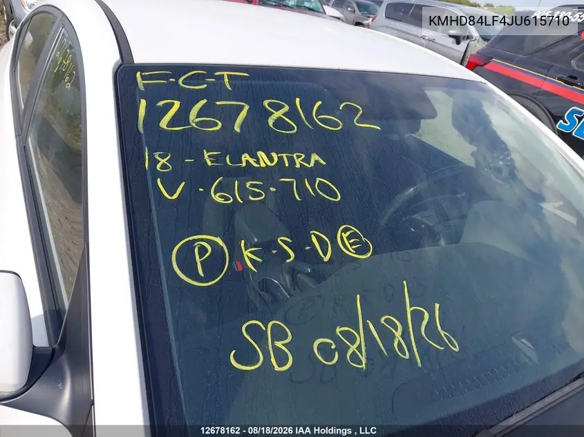 2018 HYUNDAI ELANTRA VIN KMHD84LF4JU615710 — фото 17