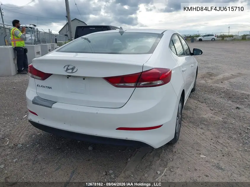 2018 HYUNDAI ELANTRA VIN KMHD84LF4JU615710 — фото 4