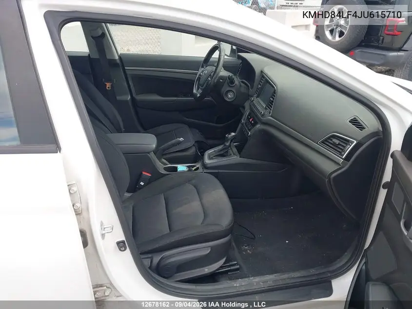 2018 HYUNDAI ELANTRA VIN KMHD84LF4JU615710 — фото 5