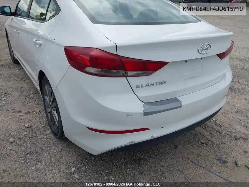 2018 HYUNDAI ELANTRA VIN KMHD84LF4JU615710 — фото 6