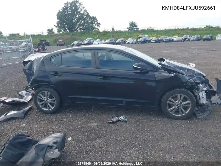 2018 HYUNDAI ELANTRA VIN KMHD84LFXJU592661 — фото 14