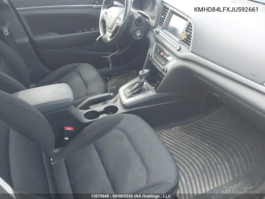2018 HYUNDAI ELANTRA VIN KMHD84LFXJU592661 — фото 5