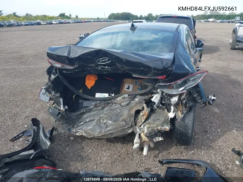 2018 HYUNDAI ELANTRA VIN KMHD84LFXJU592661 — фото 6