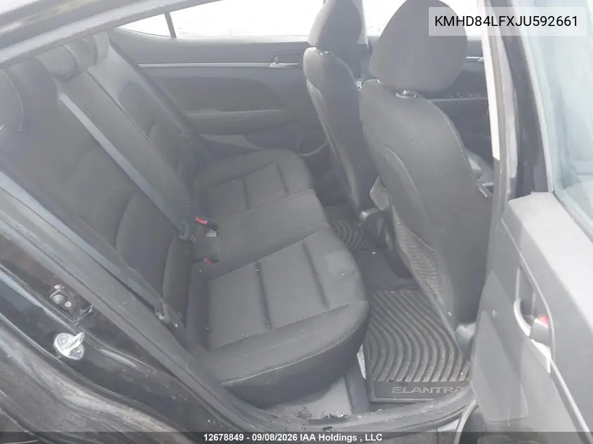 2018 HYUNDAI ELANTRA VIN KMHD84LFXJU592661 — фото 8