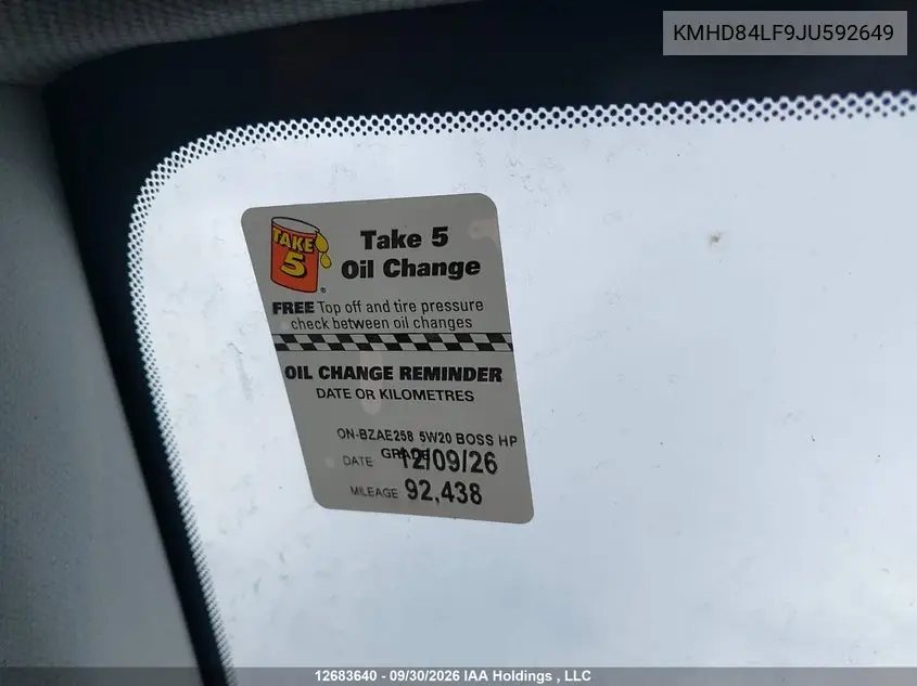 2018 HYUNDAI ELANTRA VIN KMHD84LF9JU592649 — фото 14