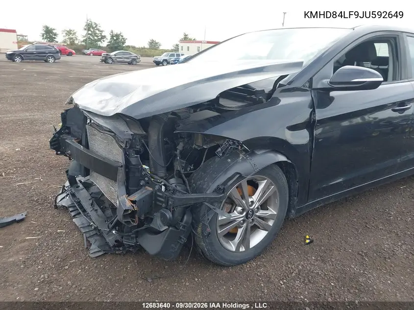 2018 HYUNDAI ELANTRA VIN KMHD84LF9JU592649 — фото 6