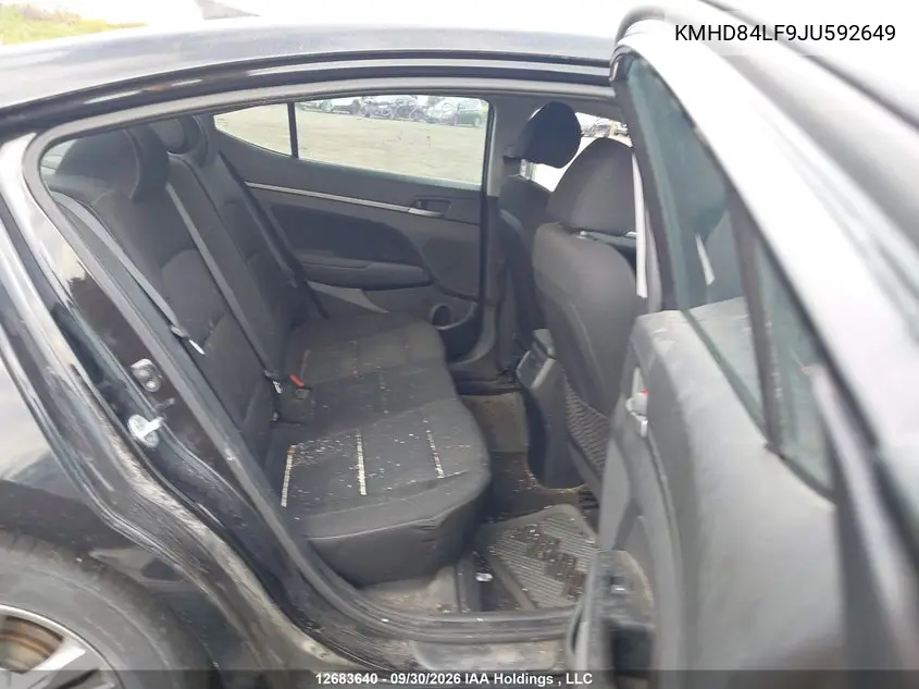 2018 HYUNDAI ELANTRA VIN KMHD84LF9JU592649 — фото 8