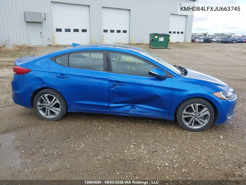 2018 HYUNDAI ELANTRA VIN KMHD84LFXJU663745 — фото 13