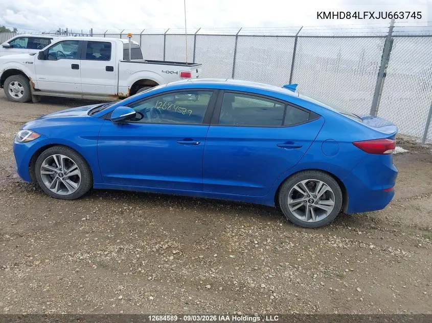 2018 HYUNDAI ELANTRA VIN KMHD84LFXJU663745 — фото 14