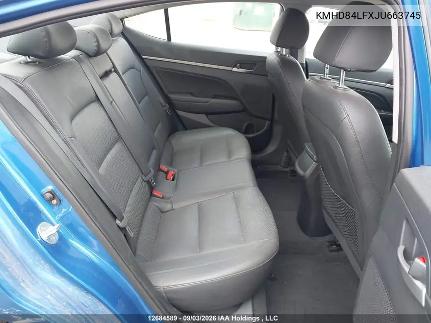 2018 HYUNDAI ELANTRA VIN KMHD84LFXJU663745 — фото 8