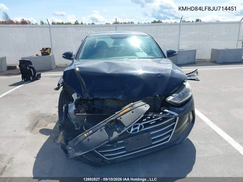 2018 HYUNDAI ELANTRA VIN KMHD84LF8JU714451 — фото 12