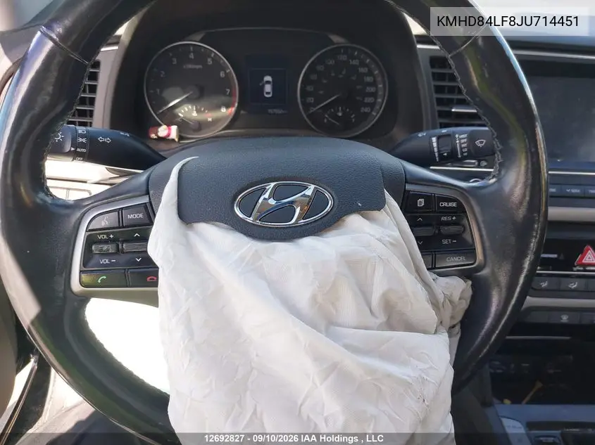 2018 HYUNDAI ELANTRA VIN KMHD84LF8JU714451 — фото 19