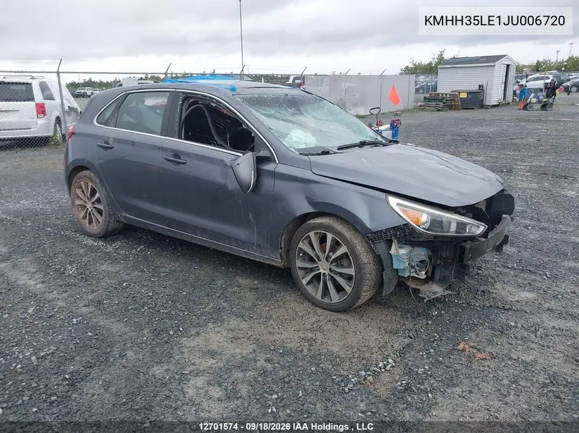 HYUNDAI ELANTRA 2018, VIN KMHH35LE1JU006720