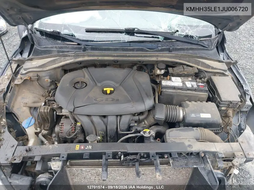 2018 HYUNDAI ELANTRA VIN KMHH35LE1JU006720 — фото 10