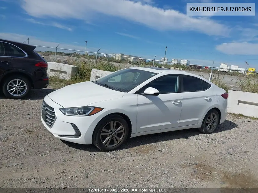 2018 HYUNDAI ELANTRA VIN KMHD84LF9JU706049 — фото 14