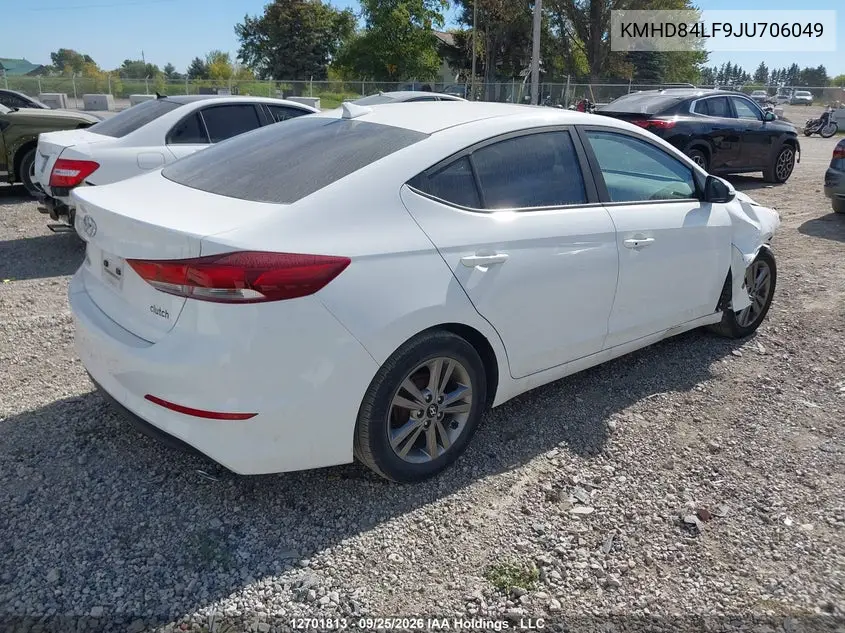 2018 HYUNDAI ELANTRA VIN KMHD84LF9JU706049 — фото 4