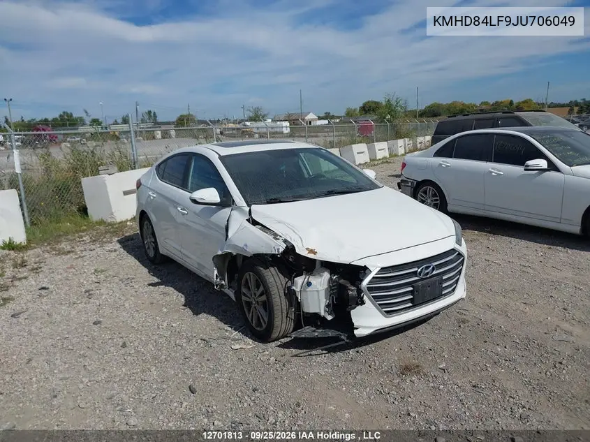 2018 HYUNDAI ELANTRA VIN KMHD84LF9JU706049 — фото 6