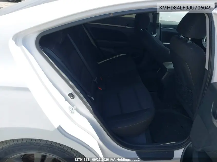 2018 HYUNDAI ELANTRA VIN KMHD84LF9JU706049 — фото 8