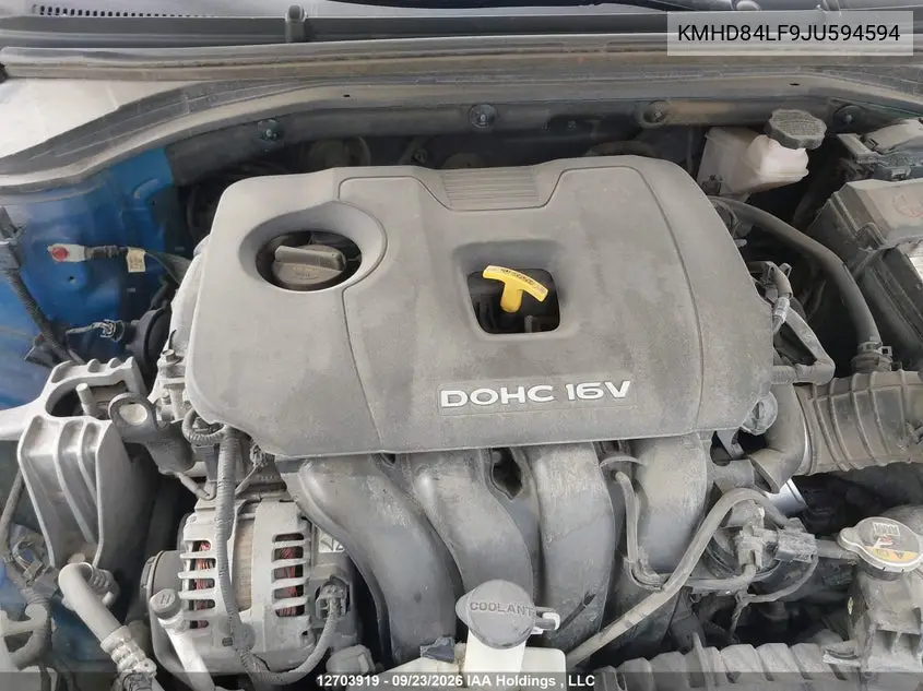 2018 HYUNDAI ELANTRA VIN KMHD84LF9JU594594 — фото 10