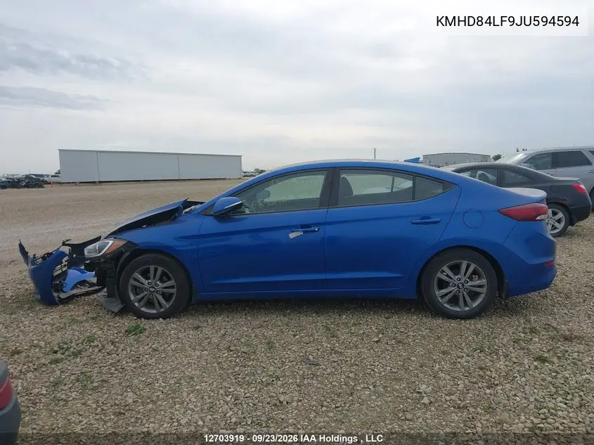 2018 HYUNDAI ELANTRA VIN KMHD84LF9JU594594 — фото 15