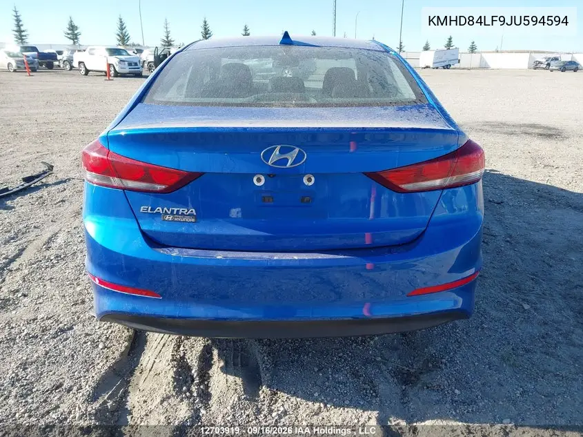2018 HYUNDAI ELANTRA VIN KMHD84LF9JU594594 — фото 17