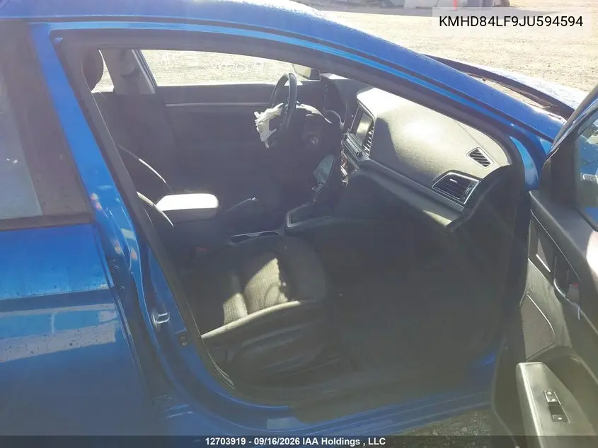 2018 HYUNDAI ELANTRA VIN KMHD84LF9JU594594 — фото 5