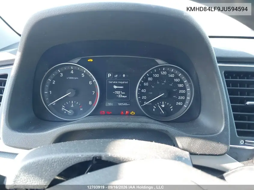 2018 HYUNDAI ELANTRA VIN KMHD84LF9JU594594 — фото 7