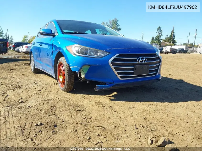 2018 HYUNDAI ELANTRA VIN KMHD84LF9JU497962 — фото 6