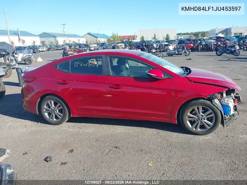 2018 HYUNDAI ELANTRA VIN KMHD84LF1JU453597 — фото 14