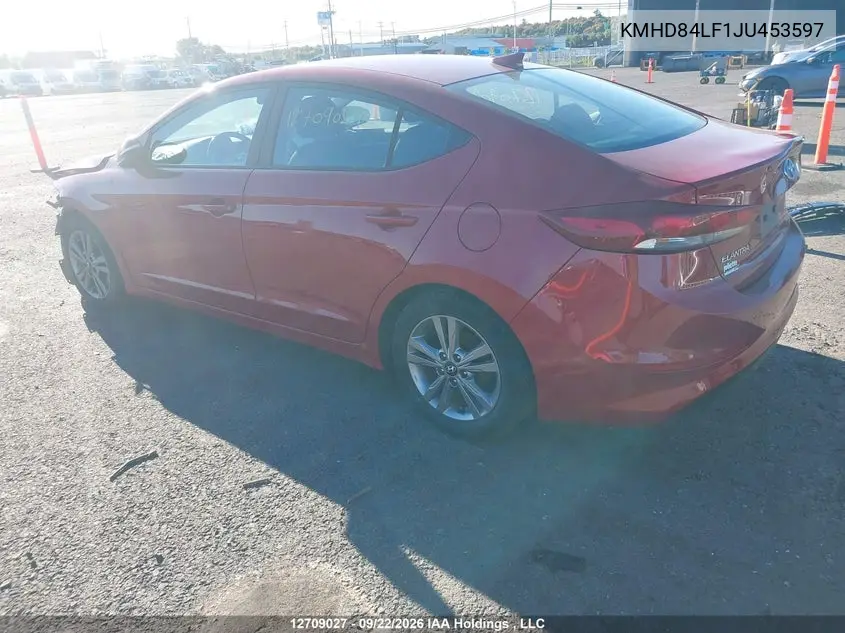 2018 HYUNDAI ELANTRA VIN KMHD84LF1JU453597 — фото 3