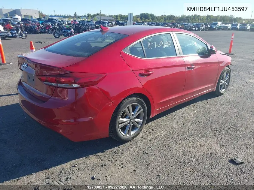 2018 HYUNDAI ELANTRA VIN KMHD84LF1JU453597 — фото 4