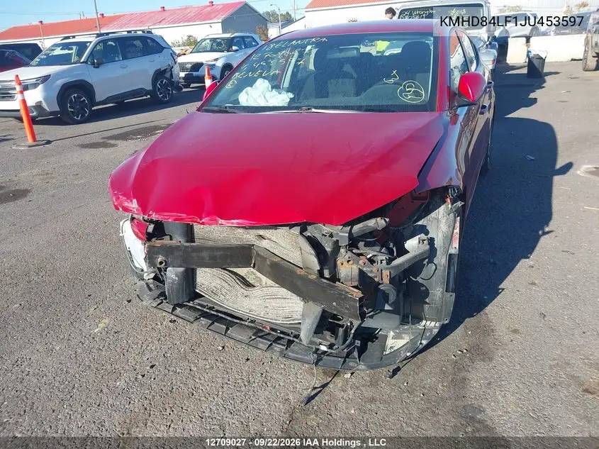 2018 HYUNDAI ELANTRA VIN KMHD84LF1JU453597 — фото 6