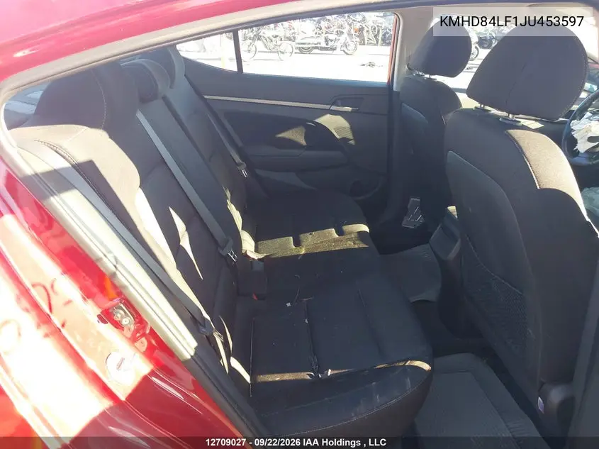 2018 HYUNDAI ELANTRA VIN KMHD84LF1JU453597 — фото 8