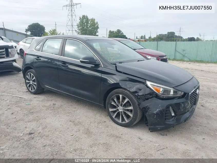 HYUNDAI ELANTRA 2018, VIN KMHH35LE7JU007550