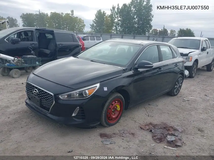 2018 HYUNDAI ELANTRA VIN KMHH35LE7JU007550 — фото 2