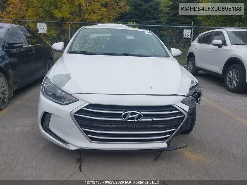2018 HYUNDAI ELANTRA VIN KMHD84LFXJU695188 — фото 13